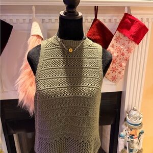 SO Olive Green Knit Tank Top